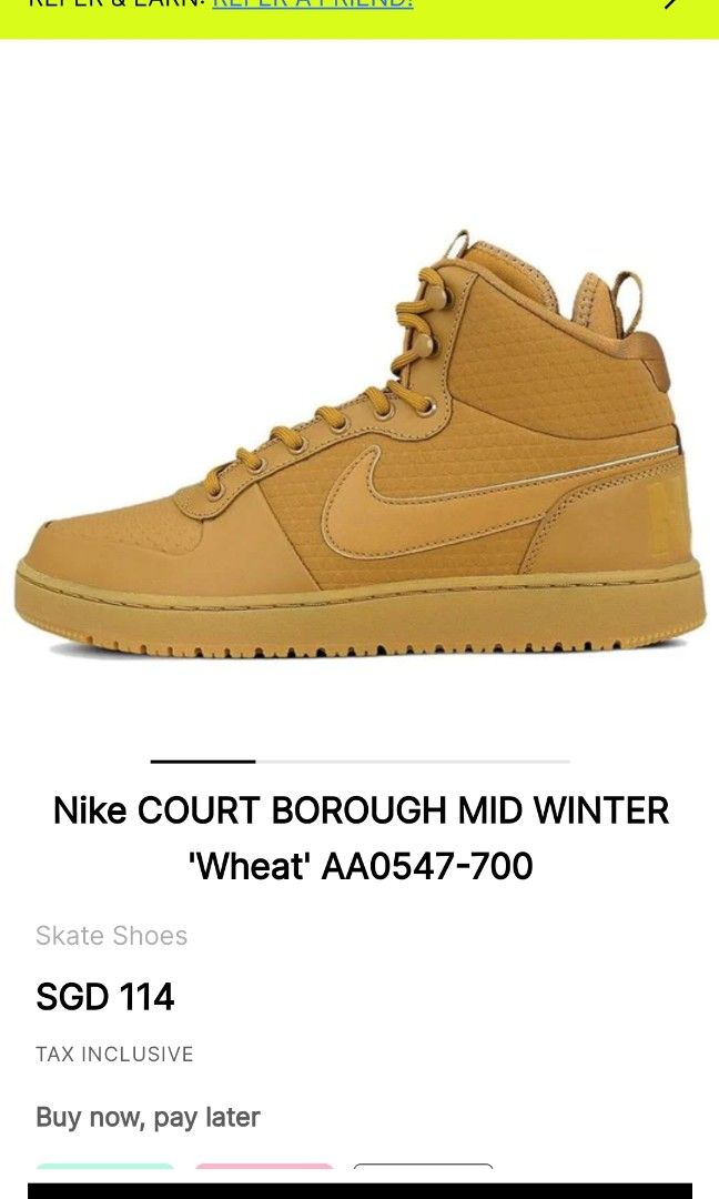 NIKE COURT BOROUGH MID WINTER Men s Fashion Footwear Casual