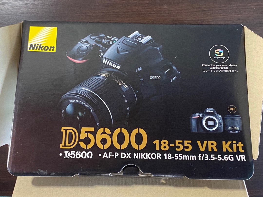 Nikon D5600 DSLR + 18-55mm VR Kit Lens