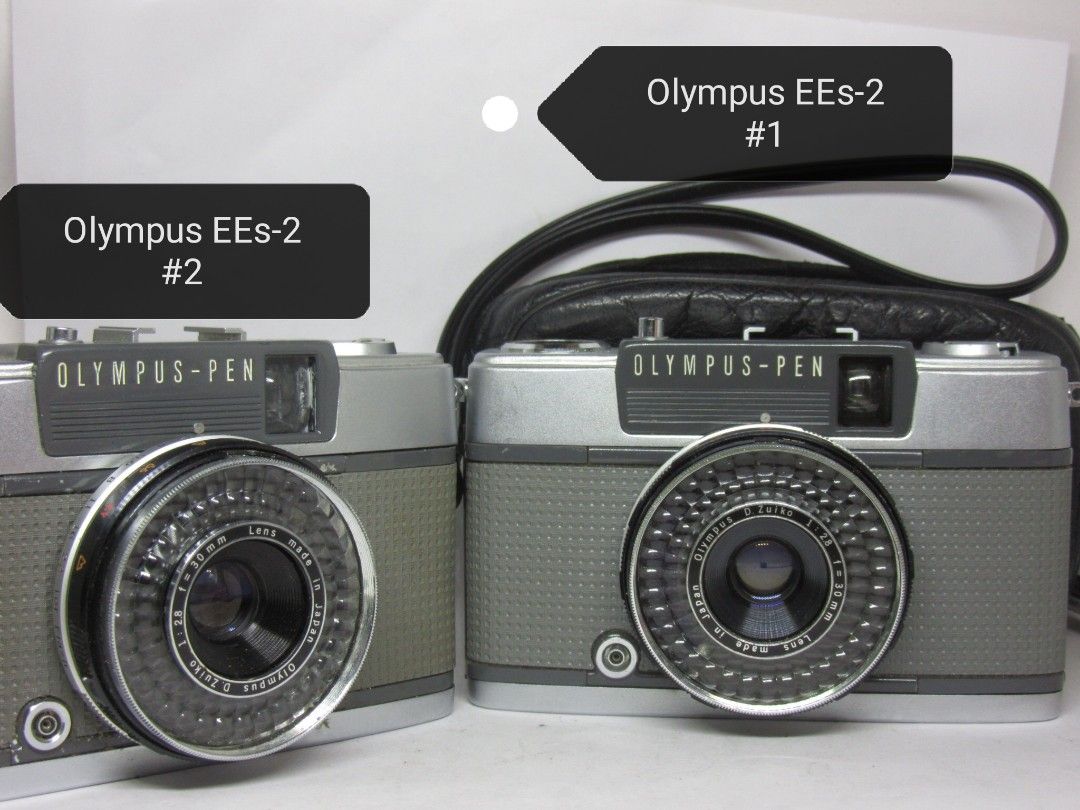 Olympus EES-2 (Category: Cameras) located in Las Pinas. Submitted by film101 (Listing ID 1262160874, Image 1). Description: Olympus Pen EEs 2 New arrival with diff prices 2,500-3800 1.EEs-2 with orig pouch sold NO ISSUES #1 Meter working All aperture manually working Shutter working Aperture snaps Optics clean Newly lubricates Newly clean finder 3.8k 2.EES-2 #2 exhibit Straps only No meter or not responsive Mechanical Shutter working Newly clean 