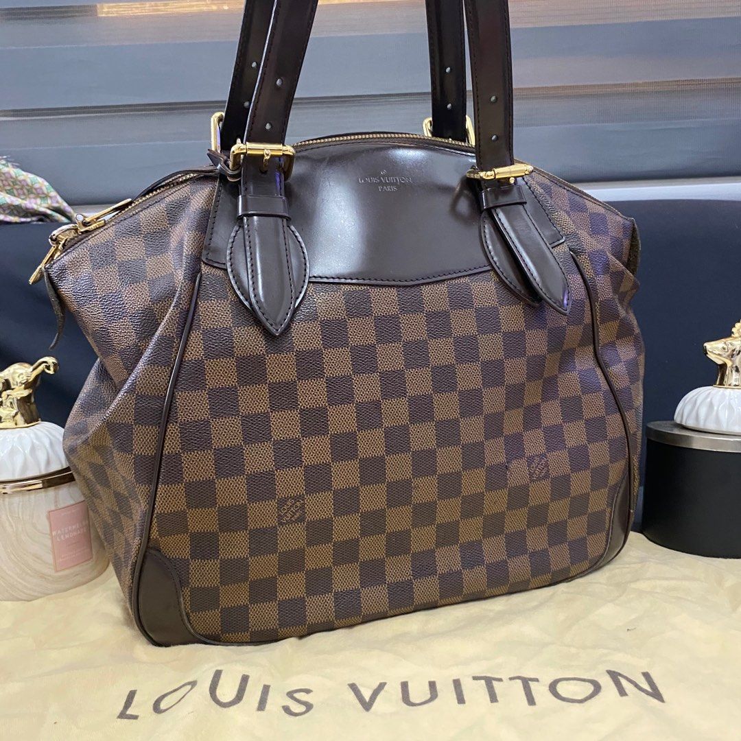 LV Damier Ebene Verona PM, Luxury, Bags & Wallets on Carousell