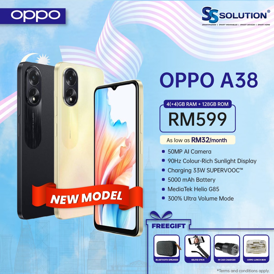 Oppo A38 Malaysia price