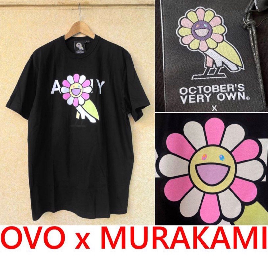 OVO x MURAKAM 村上隆小花貓頭鷹聯名短袖t恤, 她的時尚, 上衣, T-shirt
