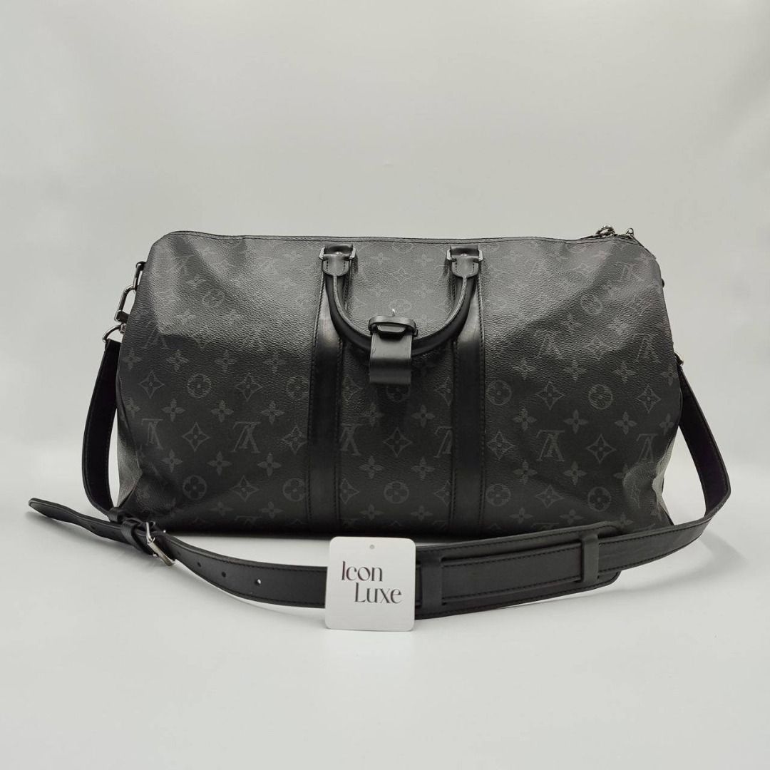 Louis Vuitton keepall 45 eclipse monogram, Men's Fashion, Bags, Sling Bags  on Carousell