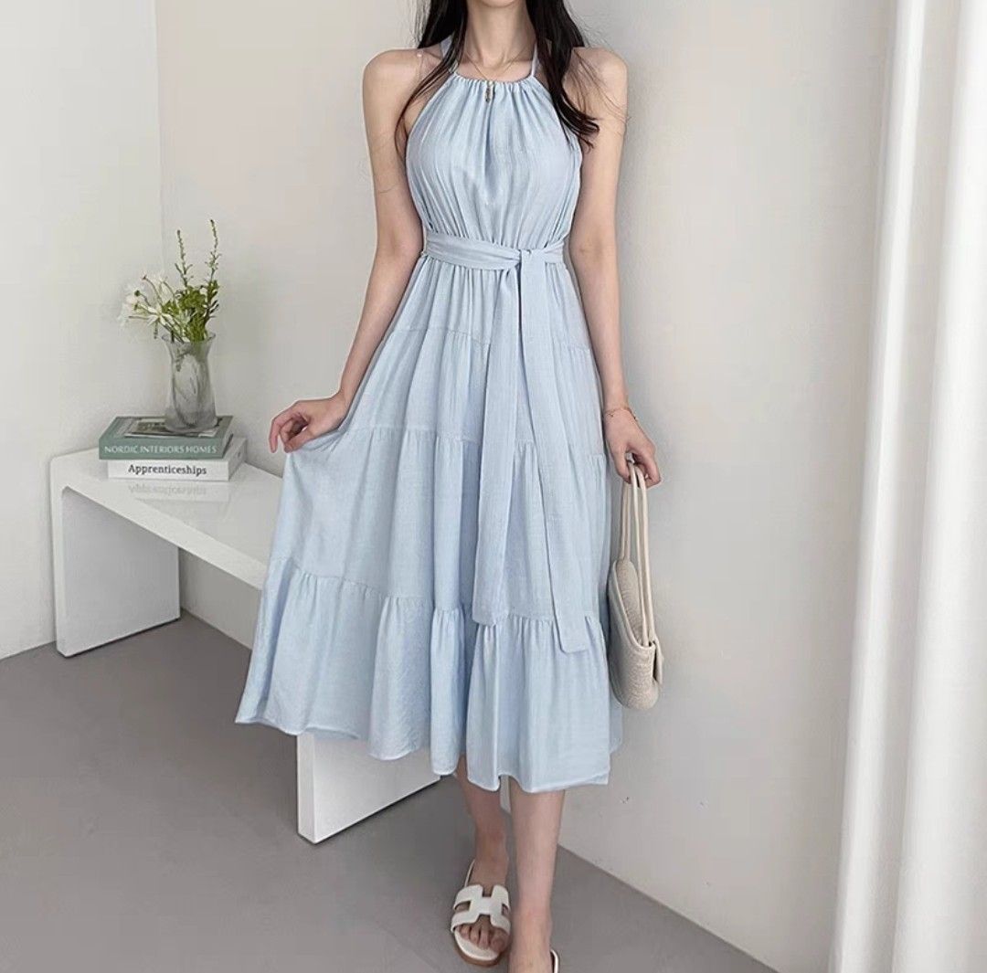 Pastel blue outlet summer dress