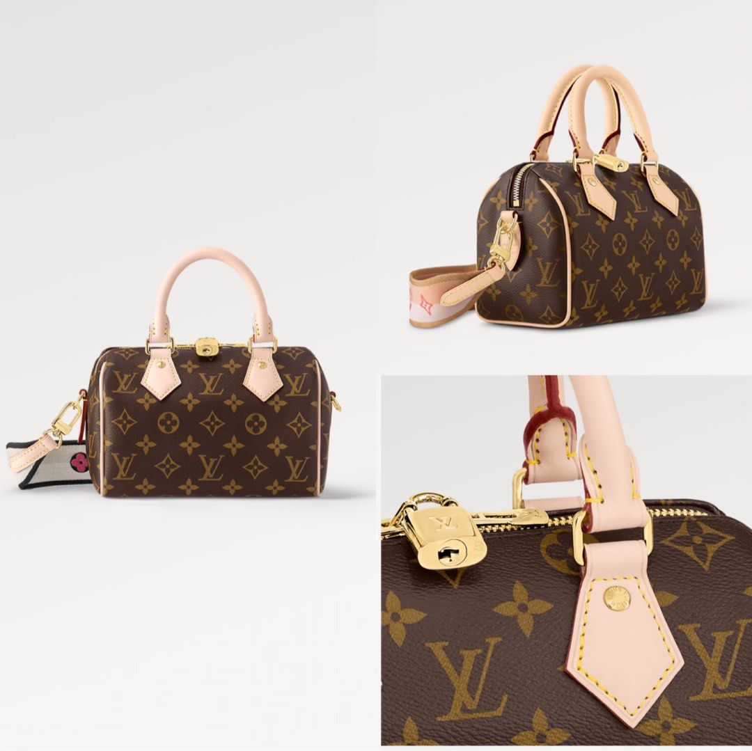 Louis+Vuitton+Speedy+Bandouliere+20+Crossbody+Fuchsia+Leather for