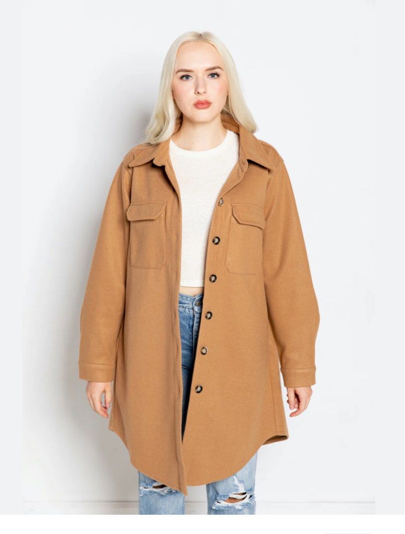 Primark Camel Coat 2XS