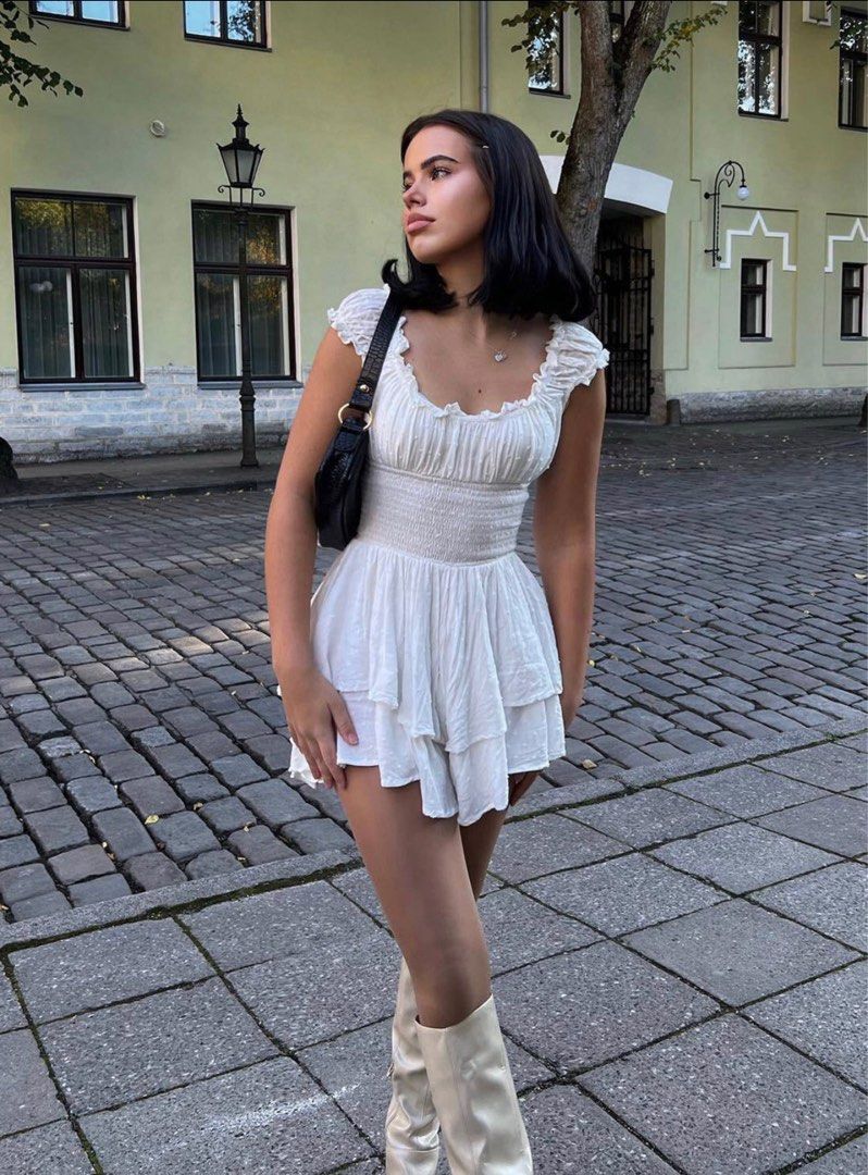 free mail princess polly the love galore playsuit romper white