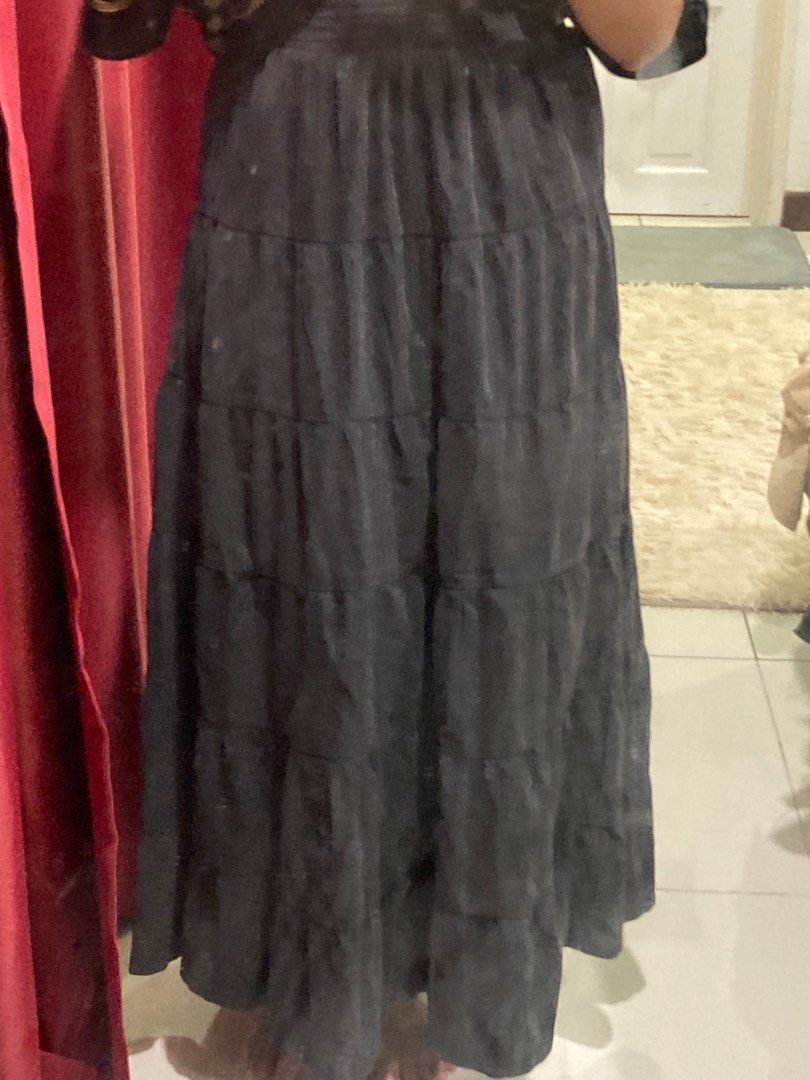 Puffy maxi skirt hot sale