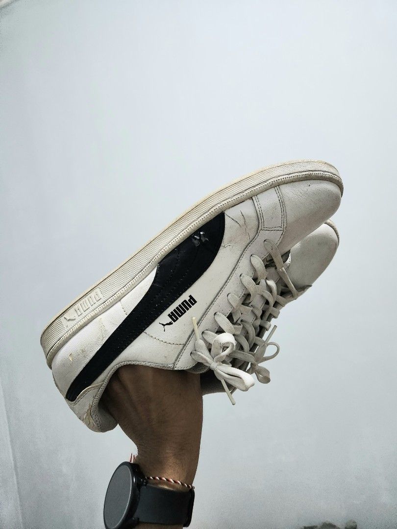 Puma men's smash leather classic sneaker outlet