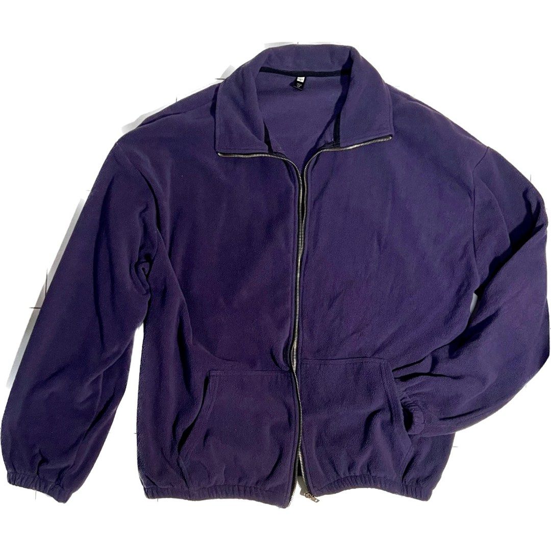 Purple fluffy jacket Women s Fashion Coats Jackets and