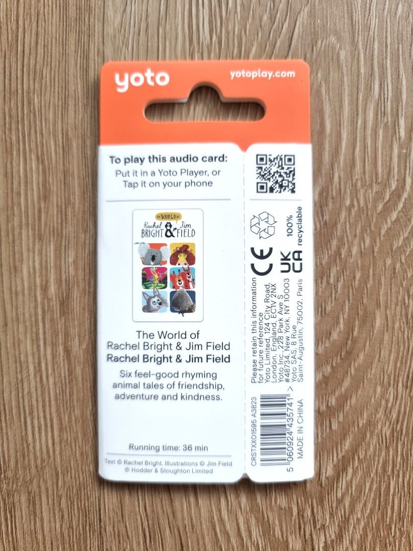 Rachel Bright & Jim Field Yoto audio card, Hobbies & Toys, Toys & Games ...