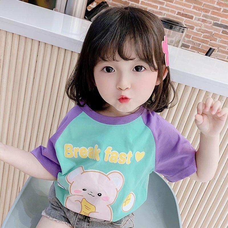 Girls short sleeve t shirts top