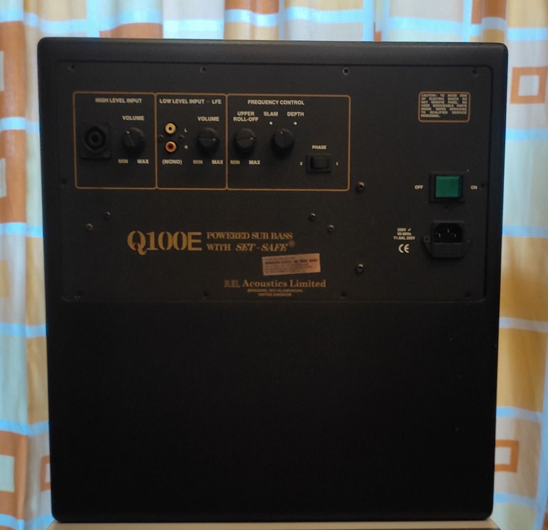 REL Q100E Powered Subwoofer Handcrafted in UK