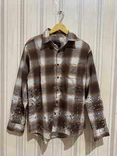 Rucas Flannel Hand Paint Vintage Brown