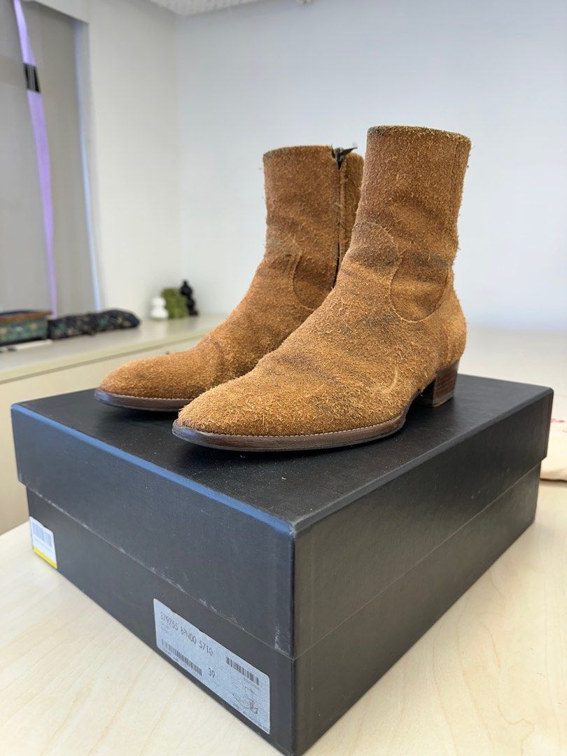 SAINT LAURENT PARIS WYATT BOOTS 39