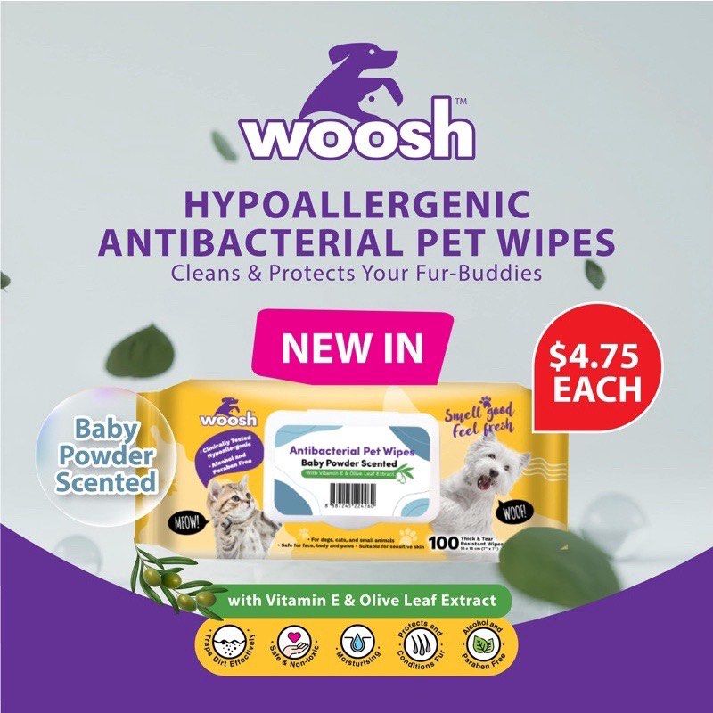 Woosh pet wipes on sale