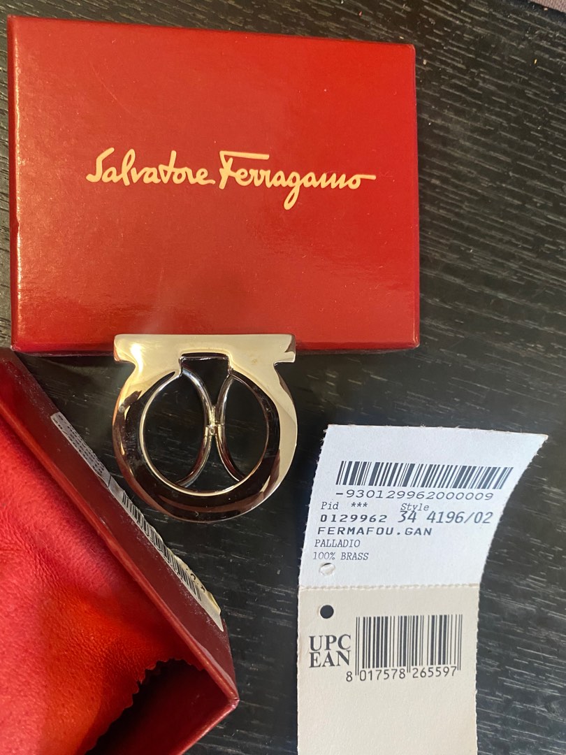 Salvatore Ferragamo Scarf Ring Golden, Luxury, Accessories on Carousell