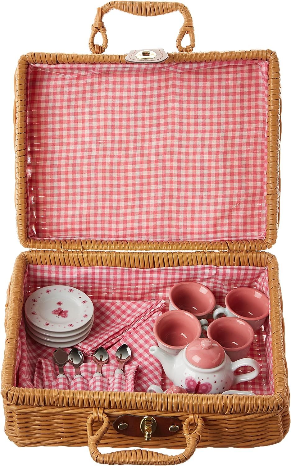 Schylling butterfly tea set basket cheap