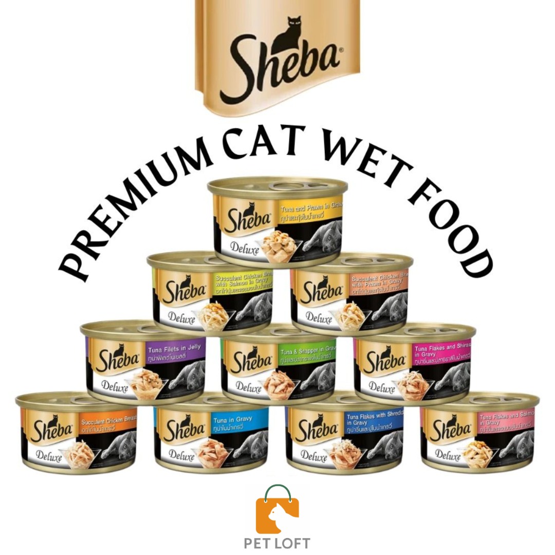 Sheba Cat Canned Wet Food Premium Cat Food Tuna Chicken Canned Food ...