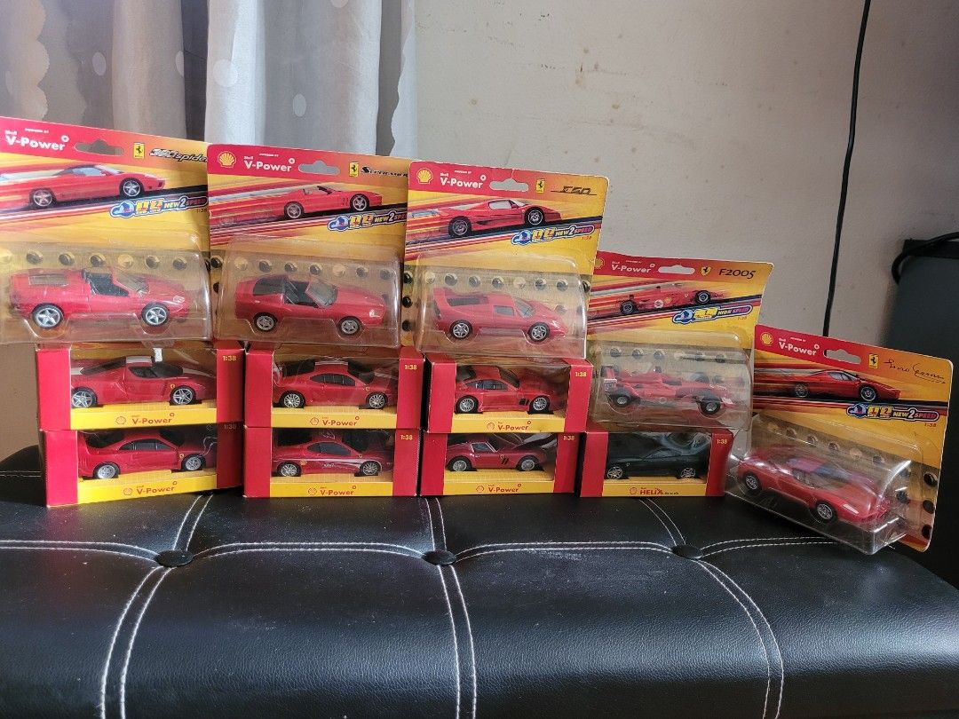 Shell Ferrari Car Collection, Hobbies & Toys, Toys & Games on Carousell