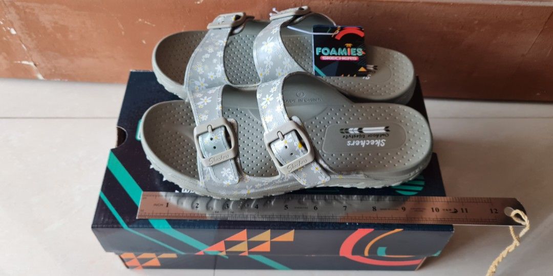 SKECHERS REGGAE OUTDOOR Lifestyle Olive Sandals Beach Beauty Women's Size 9  NIB £42.59 - PicClick UK