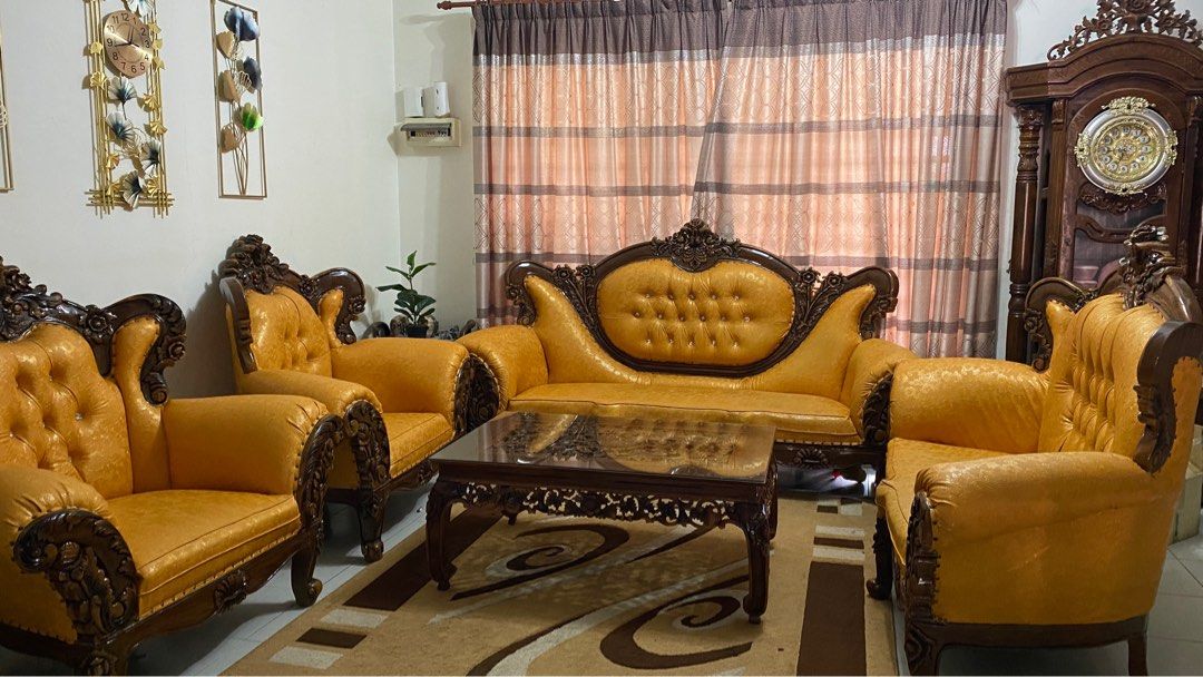 Sofa Jati Jepara, Furniture & Home Living, Furniture, Sofas on Carousell
