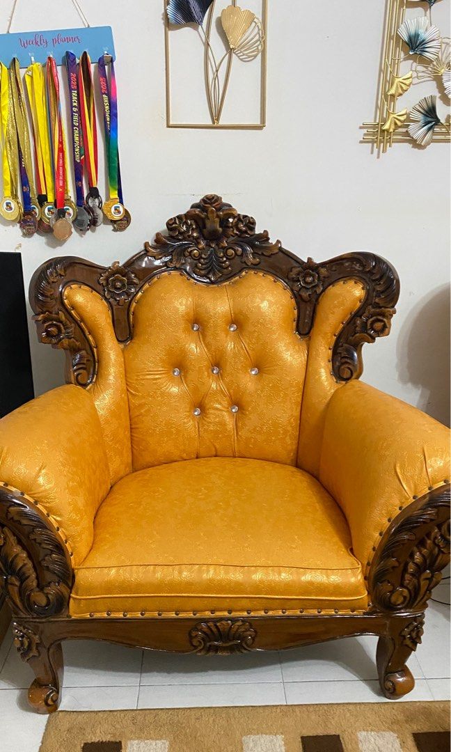 Sofa Jati Jepara, Furniture & Home Living, Furniture, Sofas on Carousell