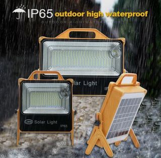 Solar Emergency Lights Outdoor Waterproof IP65 300W LED Flash Light Spotlight Outdoor Light Portable Lamp Camping Light