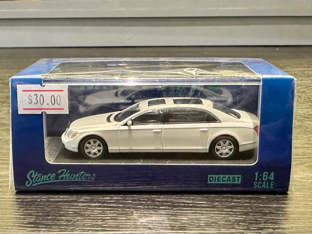 Stance Hunters 1/64 Maybach 62 Pearl White, Hobbies & Toys, Toys
