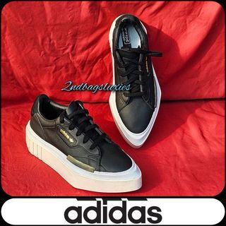 🛑Sz 6 Womens Adidas Black Sleek Pointed Toes Sneakers Shoes