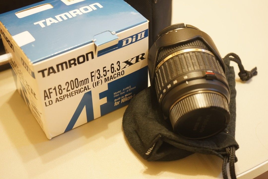 Tamron 18-200mm f/3.5-6.3 XR Di II LD Aspherical IF AF, 攝影器材