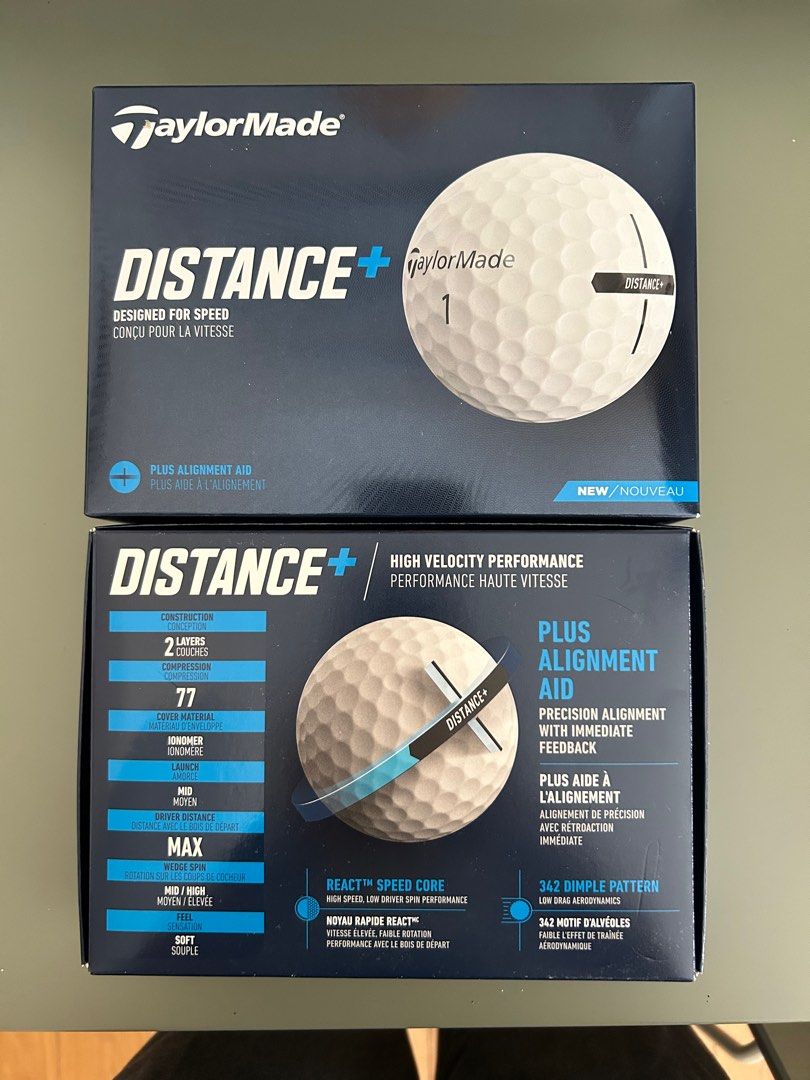 TaylorMade Distance+ Golf Ball, Sports Equipment, Sports & Games, Golf