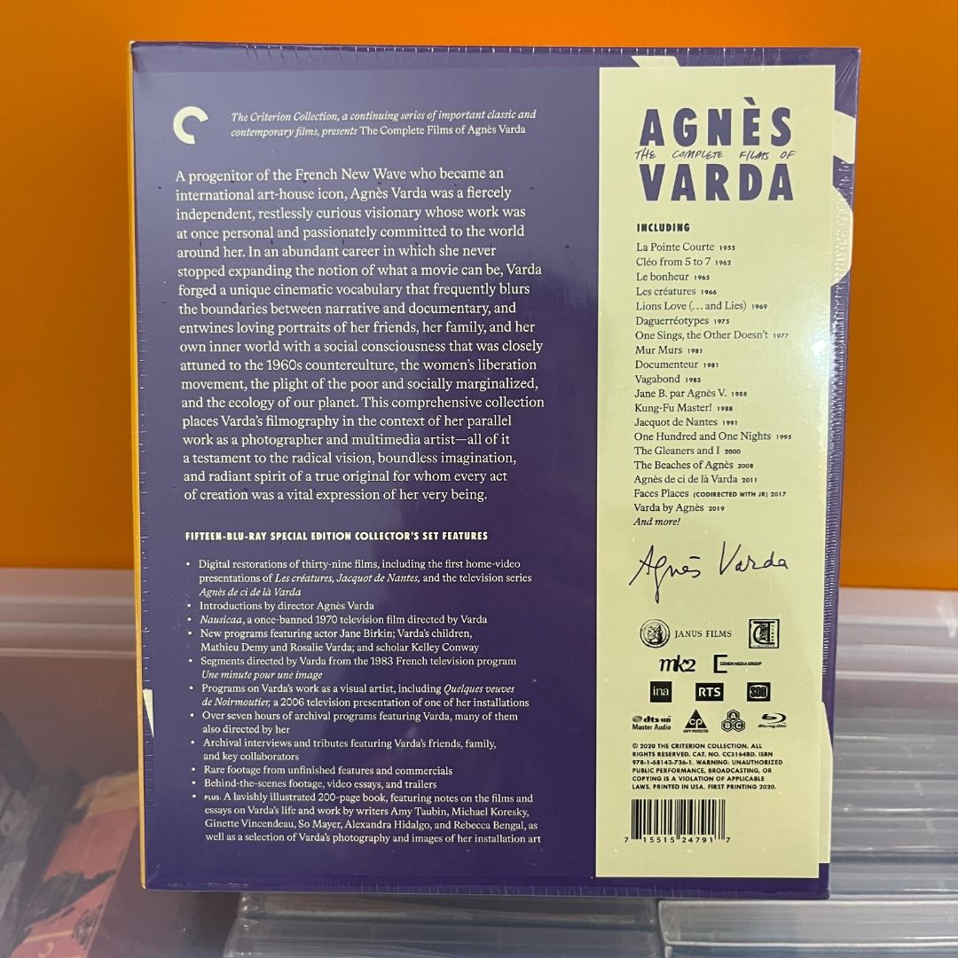 The Complete Films of Agnès Varda Blu-ray, Criterion, 興趣及遊戲