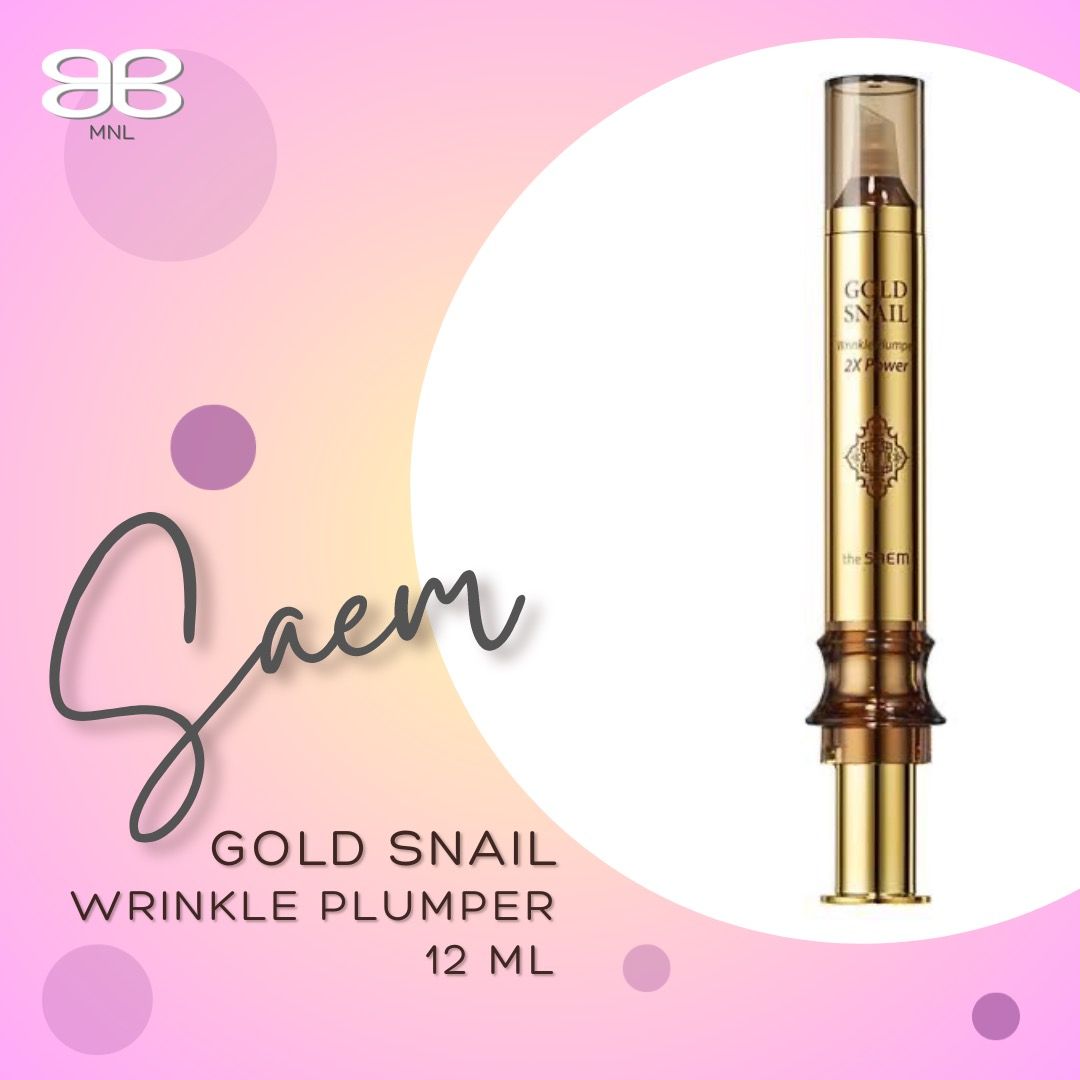 the SAEM Gold Snail Wrinkle Plumper - 美容液