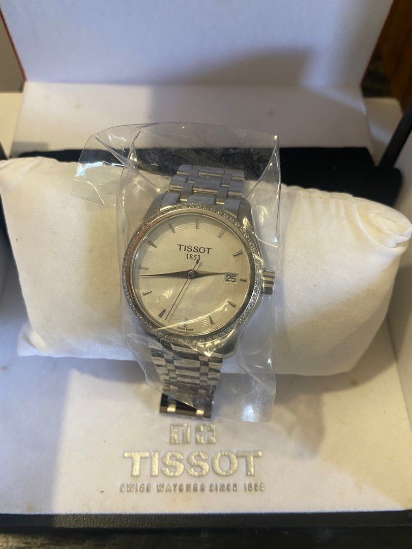 Tissot Courtier white watch, Luxury, Watches on Carousell