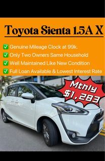 Toyota Sienta 1.5 X (A)