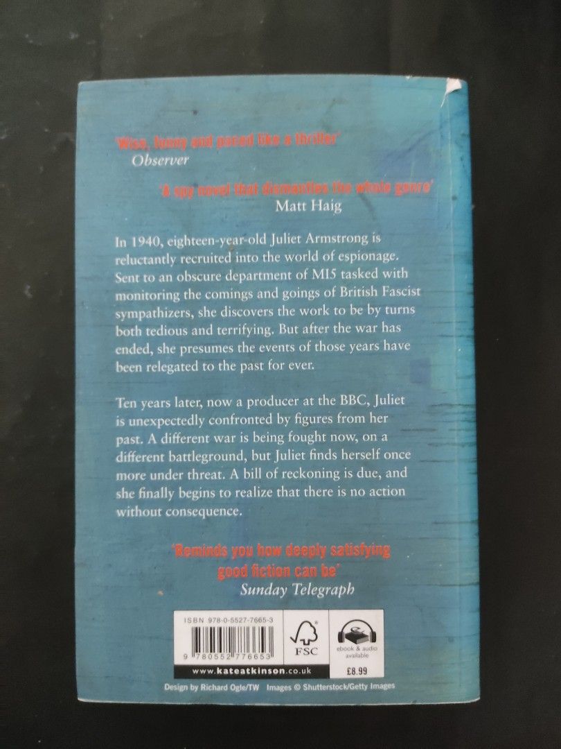 Transcription by Kate Atkinson (Category: Storybooks) located in Dasmarinas. Submitted by curatedreadsbykat (Listing ID 1262177769, Image 3). Description: ✨ Secondhand ✨ This is a preloved copy so kindly manage your expectations. May have flaws like dents, tanning, foxing, writings, etc..