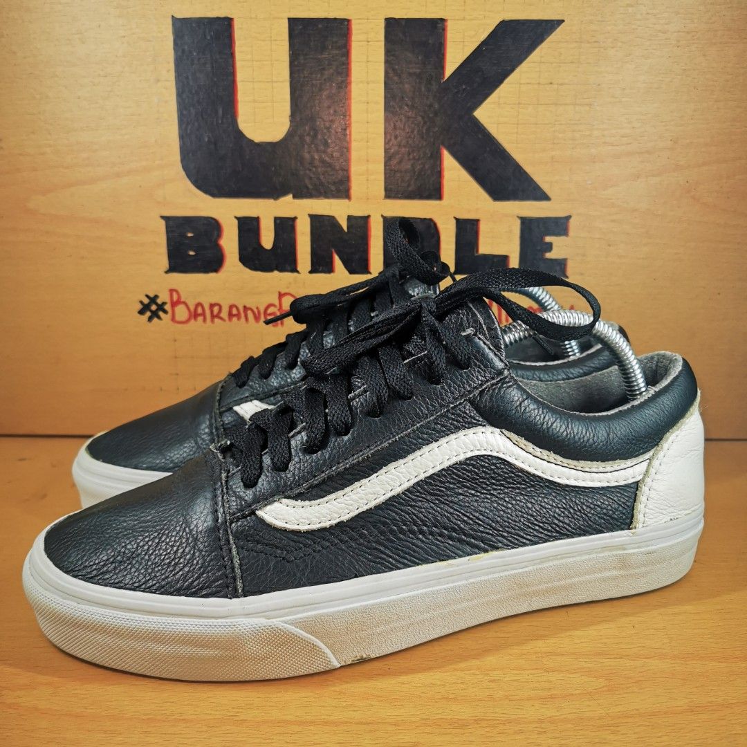 UKBundle UK7.5 26.5cm VANS Old Skool Leather Black White