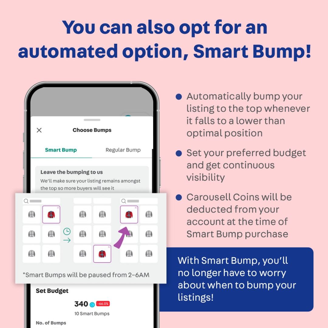 Use Bumps to refresh your listing position to the top and reach more ...