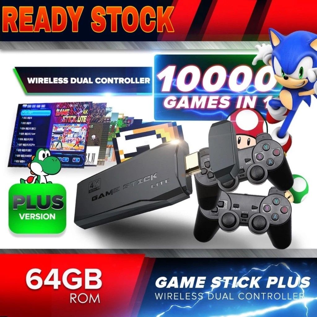 Used Retro Gamestick Video Gaming Video Game Consoles Others on