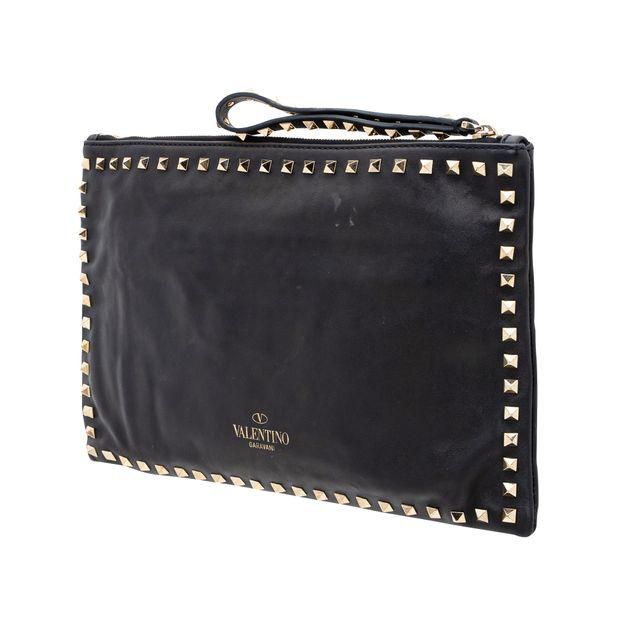 Valentino stud shop clutch
