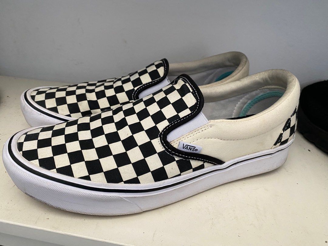 Vans classic check slip on sneakers