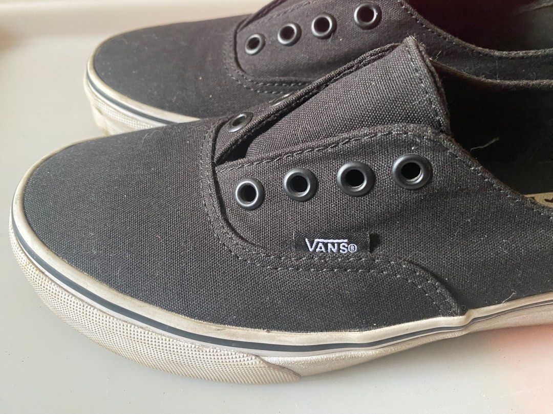 All black shop vans size 6.5