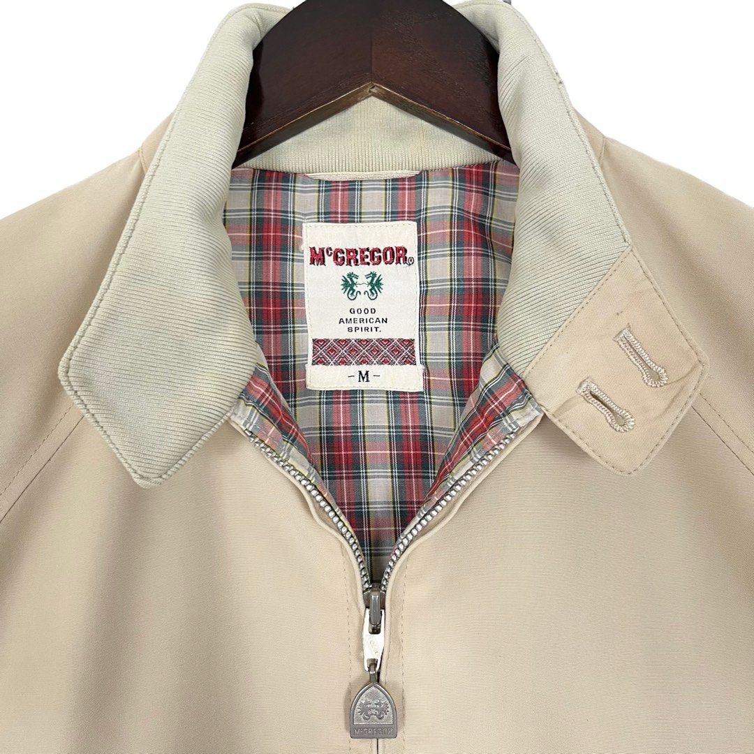 Vintage McGregor Harrington Jacket Made in Japan Beige Size Medium