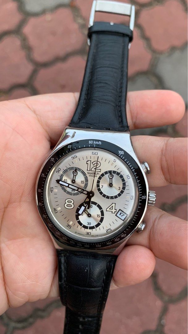 VINTAGE SWATCH Irony Chrono Get In The Game Watch YCS450 Men s
