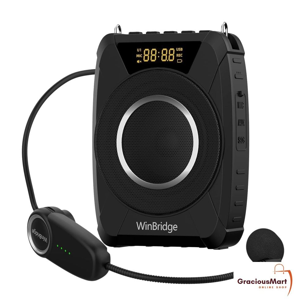 Voice Amplifier Wireless Microphone Headset 20W Portable