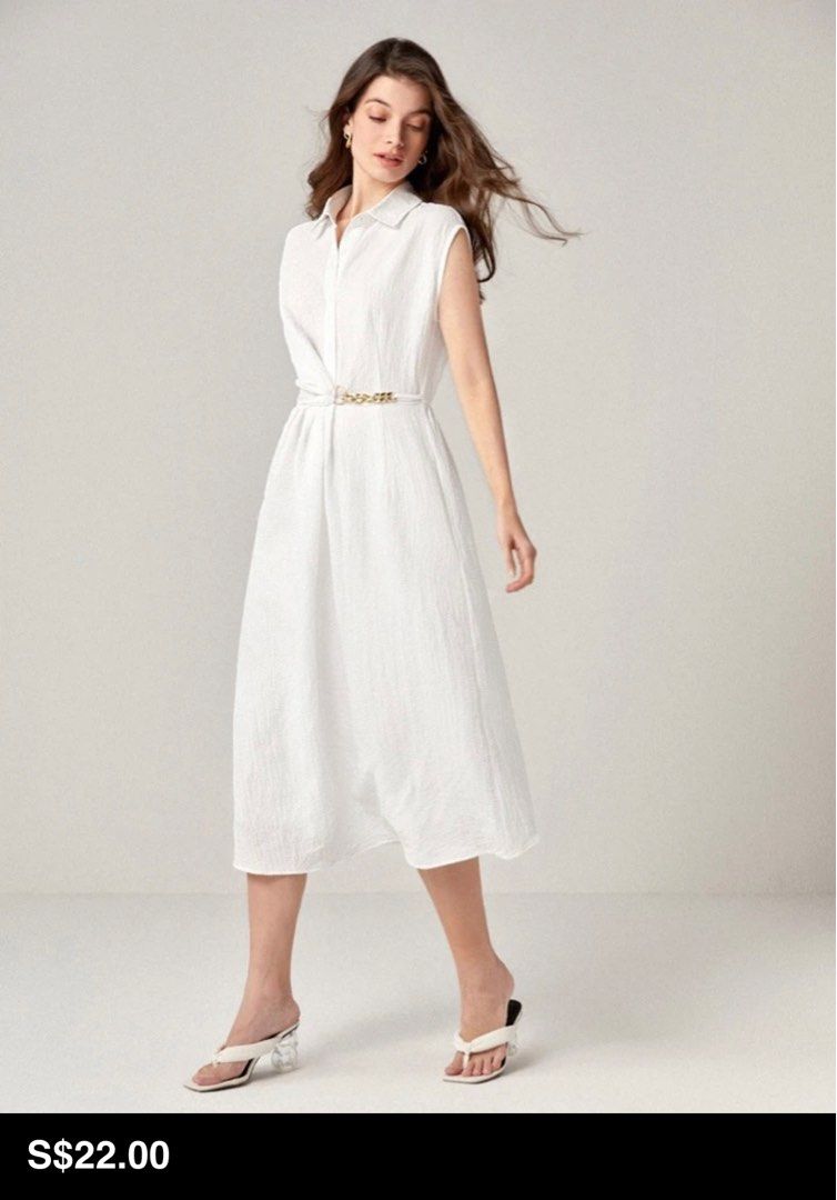 Casual long white deals dress