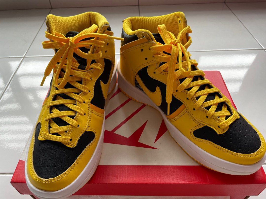 dunk high yellow black