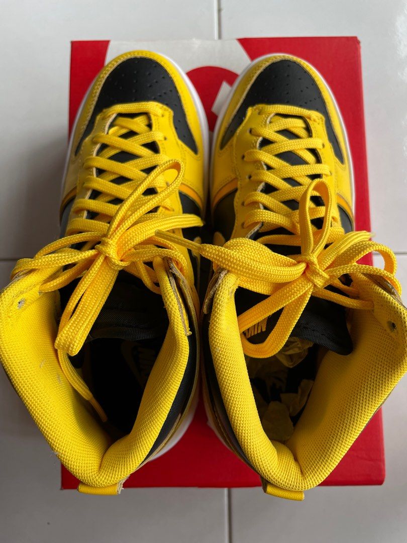 dunk high yellow black