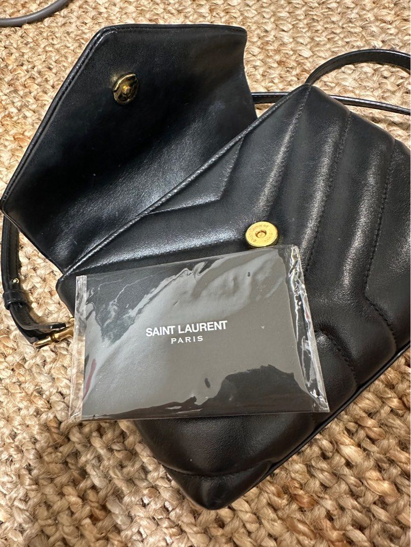 Yves Saint Laurent Small Pochette Loulou Puffer and its removable